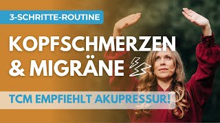 Qigong 3SchritteRoutine gegen Kopfschmerzen und Migräne [upl. by Oyek]