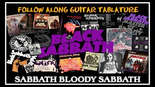 BLACK SABBATH  SABBATH BLOODY SABBATH GUITAR TAB [upl. by Segroeg]