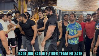 All tiger team ek sath  ab thoda bahut meri bhi body dikhta hai  PankajvermaFITNESS [upl. by Ettenor]