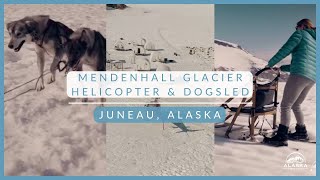 Mendenhall Glacier Helicopter amp Dogsled in Juneau Alaska [upl. by Sondra172]