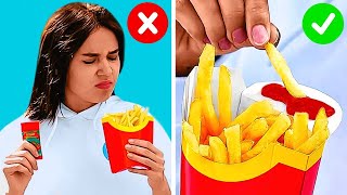 SMARTE FAST FOOD HACKS  COOLE LIFEHACKS MIT DEINEM LIEBLINGSESSEN [upl. by Leugar553]