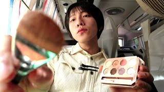 ASMR 지각이다🚌버스에서 초스피드 메이크업 Makeup on the Bus [upl. by Htabazile]