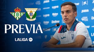 📹🎙️ Rueda de prensa de Borja Jiménez previa al RealBetisLeganés [upl. by Eatnod]