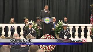 Law enforcement community gathers in Columbus to honor fallen Ohio officers [upl. by Ayanahs]