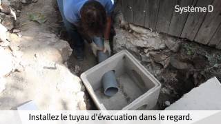 Installer un tuyau pour lévacuation des eaux usées dans un regard [upl. by Onofredo]