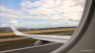 KLM Cityhopper Embraer ERJ190 PHEZI Takeoff from BordeauxMérignac  KL1318 [upl. by Estrellita256]