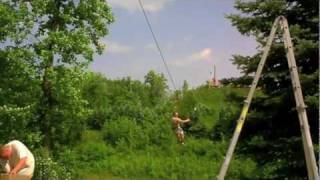 SV Media Films  Nemacolin Resorts  1500 ft Zipline  The Fatbird Flyer [upl. by Enavi]