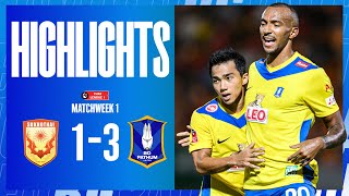 HIGHLIGHTS  SUKHOTHAI FC 1  3 BG PATHUM UNITED  THAI LEAGUE 1 202425 MATCHWEEK 1 [upl. by Nylitak197]