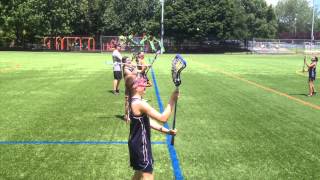 Girls Lacrosse How to Catch and Throw for Beginners [upl. by Unhsiv]