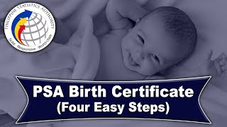 PSA  Birth Certificate in 4 Easy Steps [upl. by Trik]