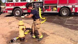 Skill Drill 141 Opening a Fire Hydrant [upl. by Weld509]