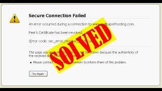 Easy Ways Error Code SECERRORREVOKEDCERTIFICATE Firefox Issue [upl. by Llenoil]