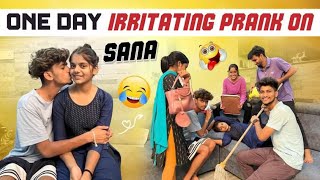 Irritating Prank on sana 🙃Sai Shree vellu kochem ekuva chesar guys 👍gullyporis3121 [upl. by Nelad]