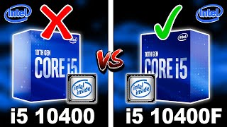 10400 vs 10400F  10100 vs 10100F  Which CPU To Buy For GAMING Kshitij Kumar [upl. by Liagiba301]