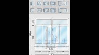 Window and Door PVC UPVC Aluminum Design Draw Calculate Software – iwindoor [upl. by Alemac]