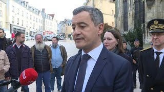 Crues plus de 550 pompiers mobilisés selon Darmanin  AFP Extrait [upl. by Marih586]