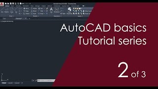 AutoCAD Basic Tutorial for Beginners  Part 2 of 3 [upl. by Ella948]