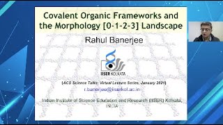 Science Talks Lecture 46 Covalent Organic Frameworks and the Morphology 0123 Landscape [upl. by Furey]