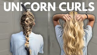 HOW TO DO HEATLESS CURLS  5 HAIRSTYLES [upl. by Jecho269]