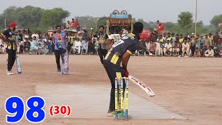 Bunto Bhai Vs Nasir Pathan  Need 98 Runs in 30 Balls Thriller Cricket Match [upl. by Aleetha]