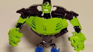 LEGO MARVEL SUPER HEROES THE HULK 39pc ACTION FIGURE TOY REVIEW [upl. by Lorrac]