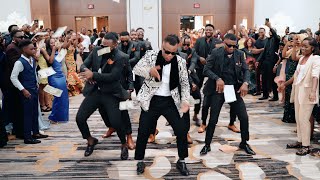 Groomsmen Didnt Hold Back  Epic Congolese Wedding Dance [upl. by Nosirrag248]