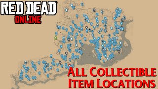 Red Dead Online  All Collectible Item Locations Interactive Map [upl. by Solotsopa898]