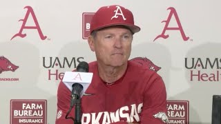 Dave Van Horn postgame  Arkansas 9 UCA 7 [upl. by Eisdnyl]