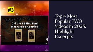 Top 4 JWO Videos of 2023 3 Bishop Ambrose of Milan Reveals 12 Found Paul a False Apostl [upl. by Karrah]