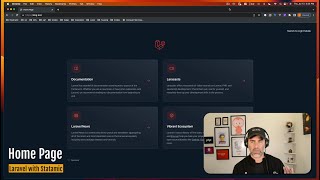 10 Home Page With Statamic Laravel in 4 mins [upl. by Aihseuqram104]