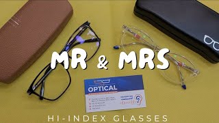 Mr amp Mrs 167 HiIndex Glasses  Blue Cut Glasses  Drive Safe Glasses TheopticalPakistan [upl. by Colyer]