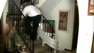 Bruno curved stairlift installation video [upl. by Laura227]