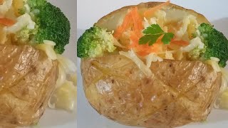 JACKET POTATOHOW TO COOK JACKET POTATOES IN OVENJACKET POTATO RECIPEJACKET POTATO IN OVEN POTATO [upl. by Hege]