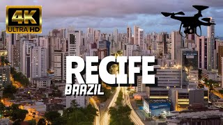 Recife Brazil In 4K By Drone  Amazing View Of Recife Brazil [upl. by Alleciram273]