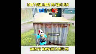 2V2 CHALLENGE WITH M24 IN TDM🔥bgmi tdm shorts lollzzzgaming jonathangaming m4waalagaming [upl. by Narhem]