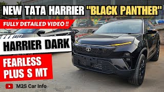 New Tata Harrier Facelift 2023🔥 Fearless Plus S Dark Edition  Price  Features  Harrier Black [upl. by Joh]