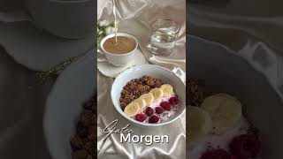 Neutrales modernes Frühstück Guten Morgen pancake food рецепты rezepte [upl. by Ydnem990]