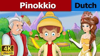 Pinokkio  Pinocchio in Dutch  4K UHD  Dutch Fairy Tales [upl. by Lymann618]