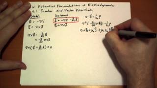 741 Scalar and Vector Potentials [upl. by Erminie]