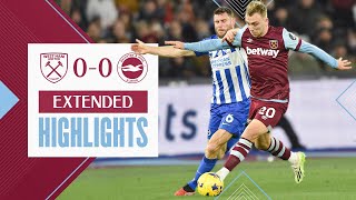 Extended Highlights  West Ham 00 Brighton  Premier League [upl. by Raouf733]