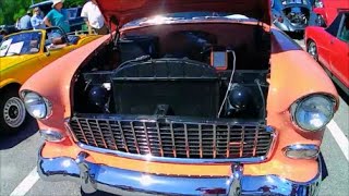 1955 Chevy Bel Air Four Door Sedan Coral Shadow Gray StAug 0330246832 [upl. by Soisanahta154]