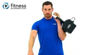 15 Minute Kettlebell Workout Video  1X10 Kettlebell Burnout [upl. by Haugen]