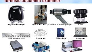 Forensic tools Used By Document Examiners [upl. by Aieken]