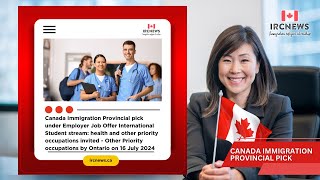 Ontario Invites Health amp Priority Occupations Canada Immigration Employer Job Offer Stream July 16 [upl. by Inalem407]