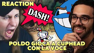 DARIO MOCCIA REAGISCE a POLDO che GIOCA a CUPHEAD SOLO con la VOCE [upl. by Leerzej]