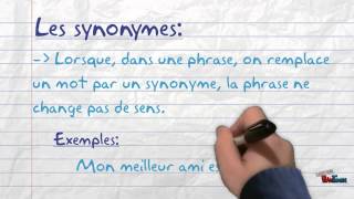 Les synonymes et les antonymes [upl. by Sanburn]