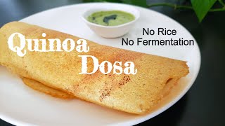 Quinoa Dosa  No Fermentation  No Rice  Diabetes amp Weight Management  Breakfast  Culinary Aromas [upl. by Anomis]