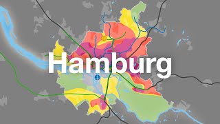 Hamburg  Freie und Hansestadt in Karten [upl. by Brittaney712]