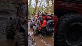 Traxxas TRX4 Defender 4x4 Mud Offroad [upl. by Yeniar]