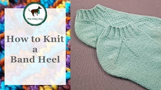 How to Knit a Band Heel for Socks [upl. by Nolte]